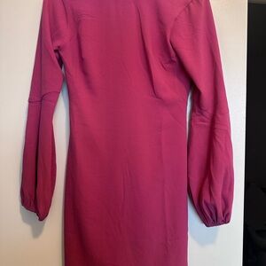 Dress the Population Knee Length Puff Sleeve